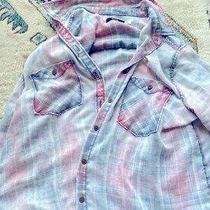 BDG Plaid long sleeve top